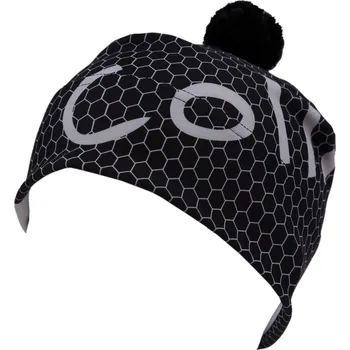 Čepice COLLM Dětská sportovní čepice s bambulí RUN PRO černá