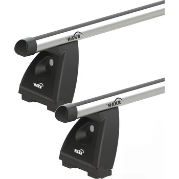 Příčník na automobil Střešní nosič příčníky Hakr Peugeot Traveller 2016-2024 pevné body, alu silver (0341,0016,0235)