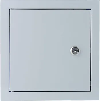 Revizní dvířka Revizní dvířka kovová se zámkem RVMLG 300x300 šedá