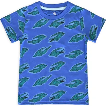 Chlapecké tričko Chlapecké tričko z BIO bavlny LEMON BERET KROKODÝLI modré Velikost: 128-134