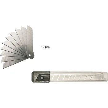 Pracovní nůž Náhradní břity do odlamovacího nože, 10 ks v plastovém obalu B02.1783