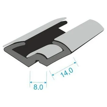 2137/5000 PV Profil potažený sametem