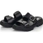 Dámské kožené pantofle D7953-00 Remonte černá Barva: schwarz, Velikost: 39