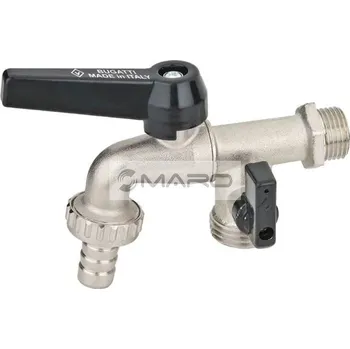 Vodovodní kohout Bugatti Kohout kulový zahradní, dvojitý Alaska s pákou M 1/2" x 15 x 3/4", 06600007