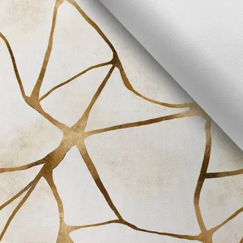 Látka s potiskem kočárkovina TD/NS mramor bílý