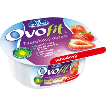 Recenze Milko Ovofit Tvarohový dezert jahodový 140 g