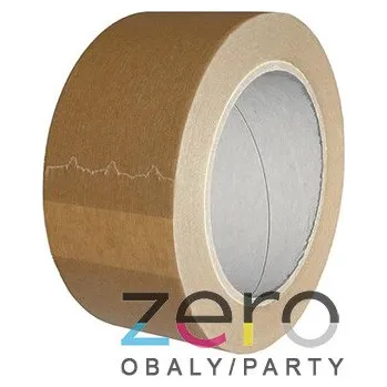Lepicí páska Páska samolepicí papírová 50 mm x 50 m - hnědá (solvent)