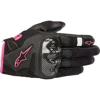 Moto rukavice Alpinestars Stella SMX-1 AIR V2 black/fuchsia XS