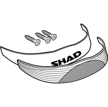 Zavazadlo na motocykl Reflexní prvky SHAD D1B291CAR bílá pro SH29