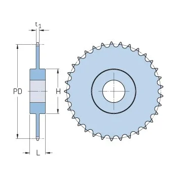 Řetěz na kolo Řetězové kolo SKF PHS 20B-1C57 zubů - s oboustranným nábojem