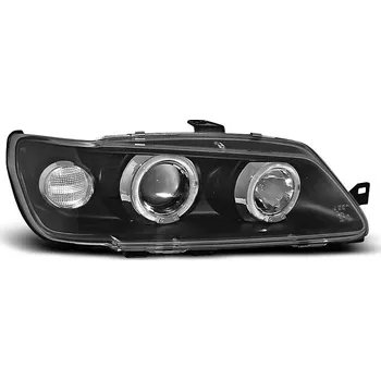 Přední světlomet TUNING-TEC Přední světla Peugeot 306 93-97 Angel Eyes - černé