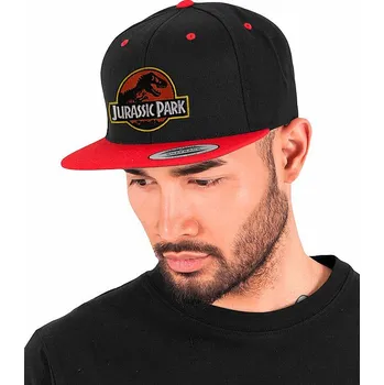 Kšiltovka Jurský Park kšiltovka, Snapback Yupoong High Quality Black Red