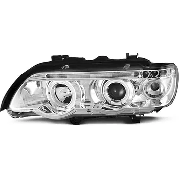 Přední světlomet TUNING-TEC Přední světla BMW X5 99-03 Angel Eyes - chrom 1