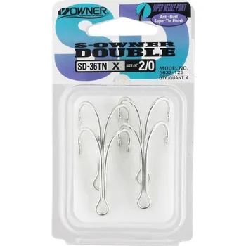 Rybářský háček dvojháček Owner SD-36TN X Velikost: 2/0