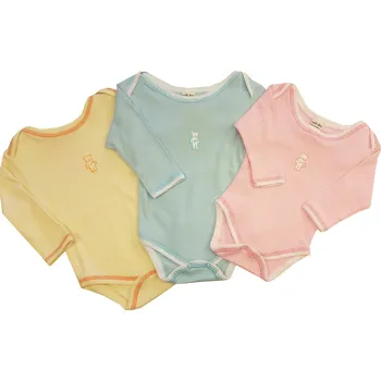 Malé děti Body s dlouhým rukávem 62 smetanová