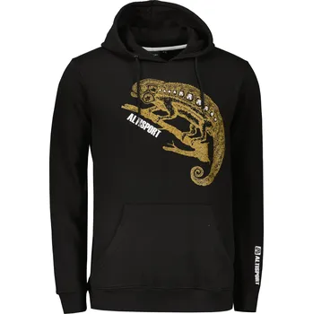 Pánská mikina Pánská mikina ALTISPORT ALM017AL304 ČERNOZLATÁ XXL