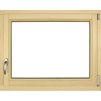 Okno Dřevěné okno lakované borovice 100 x 80 cm pravé trojsklo