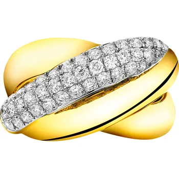 Prsten Prsten ze žlutého zlata s brilianty - 0,60 ct - ryzost 585 - 103.731