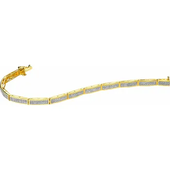 Náramek Náramek ze žlutého zlata s diamanty - 18 cm - 0,59 ct - ryzost 585 - 160.451