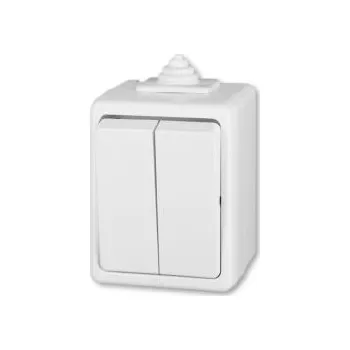 vypínač ABB Vypínač dvojitý PRAKTIK IP44 3553-05929 B- Elfetex