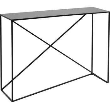 Toaletní stolek Nordic Design Černý kovový toaletní stolek Mountain 100 x 30 cm