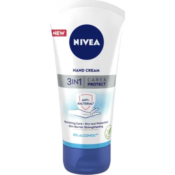 Péče o ruce Nivea Care & Protect 3in1 hydratační a vyživující krém na ruce 75 ml