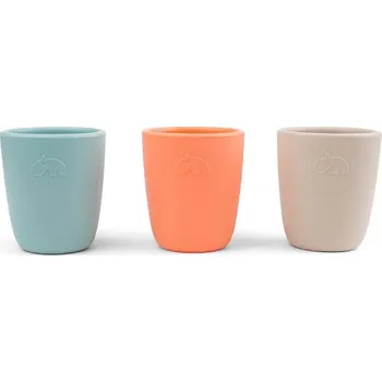 dětská jídelní sada DONE BY DEER silikonový mini hrneček 3ks Colour Mix DOPRODEJ!