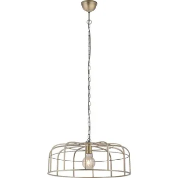 Leuchten Direkt 11493-60 AMIR - Závěsný lustr s mozasným stínidlem, 1 x E27, Ø 58cm (Závěsné svítidlo v matné mosazi)