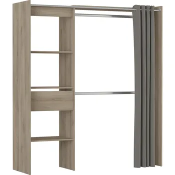 Šatní skříň Úložný prostor/skříň se závěsem CHICAGO dub