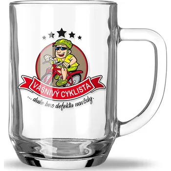 Sklenice Nekupto Hobby Vášnivý cyklista 500 ml 1 ks