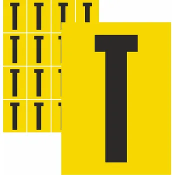 Speciální papír Písmena samolepící T samolepící vinylová fólie velikost znaku 95 mm