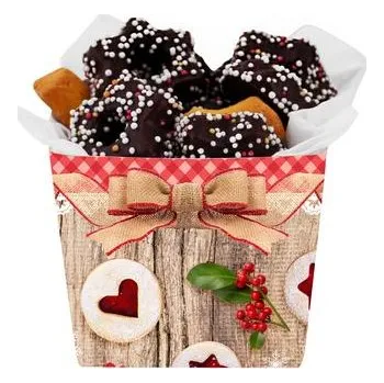 Jednorázové nádobí TORO KOŠÍČEK PAPÍROVÝ 4KS V BALENÍ 8x8x7CM "LINECKÉ"