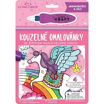 omalovánky Kouzelné omalovánky: Jednorožci a víly - Concorde (kroužková)