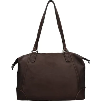 Kabelka Elegantní dámská kožená kabelka Katana Argenta - tmavě hnědá