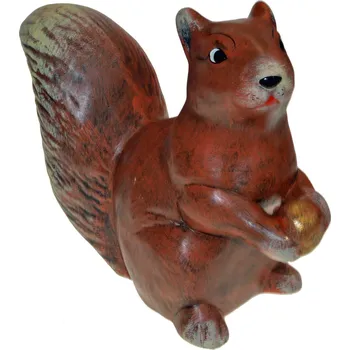 Zahradní dekorace Keramická soška do zahrady - Veverka