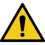 Podlahová značka – Výstraha, 50 cm, PVC