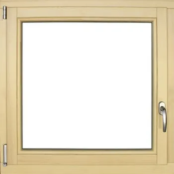 Okno Dřevěné okno lakované borovice 90 x 90 cm levé trojsklo