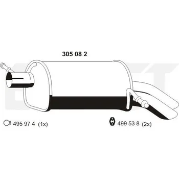 Tlumič výfuku Ernst 305082