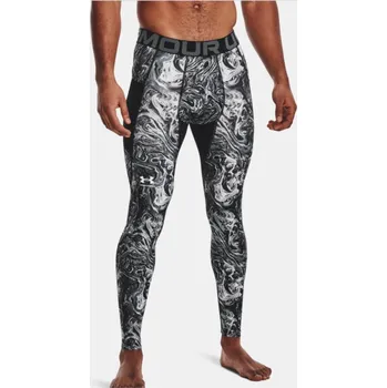 Kompresní legíny Under Armour UA HeatGear Armour Prtd Legging-BLK 001 XL