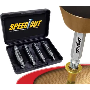 Zavlažovač Speed Out - vytahovač stržených šroubů a vrutů - sada 4 velikos