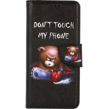 Pouzdro na mobilní telefon Pouzdro Realme C25Y knížkové Don´t Touch méďa (kryt neboli obal na Realme C25Y)