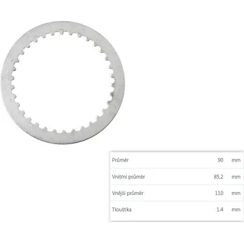 Spojkové plechy TRW Lucas KAWASAKI KX 85 (velká kola) rok 01-15