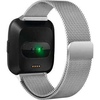Ostatní příslušenství k chytrým hodinkám eses Milánský tah pro Fitbit Versa - Velikost L, stříbrný