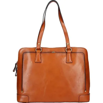 Elegantní dámská kožená kabelka Katana Ulma - hnědá