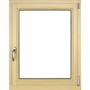 Okno Dřevěné okno lakované borovice 80 x 100 pravé trojsklo