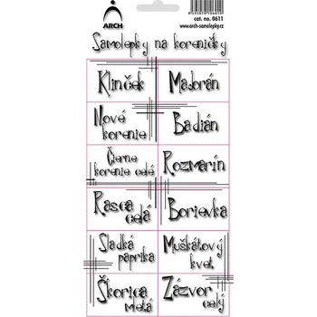 samolepka Arch Samolepky na kořenky Linky Zeler 11 x 23,5 cm SK