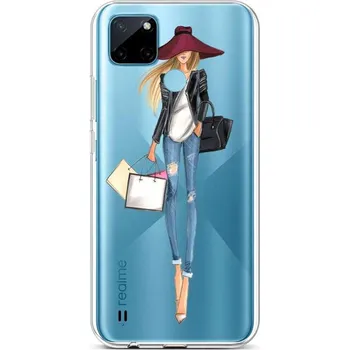 Pouzdro na mobilní telefon Kryt Realme C21Y silikon Lady 2 (obal neboli pouzdro na Realme C21Y)