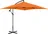Uniprodo Boční slunečník s náklonem 250 cm, oranžový