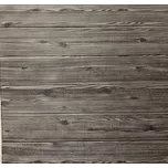 3D pěnový obkladový samolepicí panel na zeď PW205 šedé dřevo 70 x 70 cm / samolepicí stěnové obkladové panely Grace