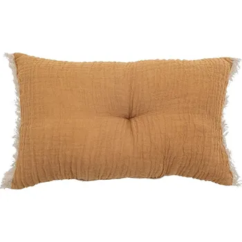 Povlečení Bloomingville Polštář Adita žlutý bavlna včetně výplně